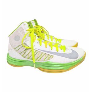 Nike Hyperdunk Lunar Rudy white & green athletic hi-top sneaker mens 11.5 2012